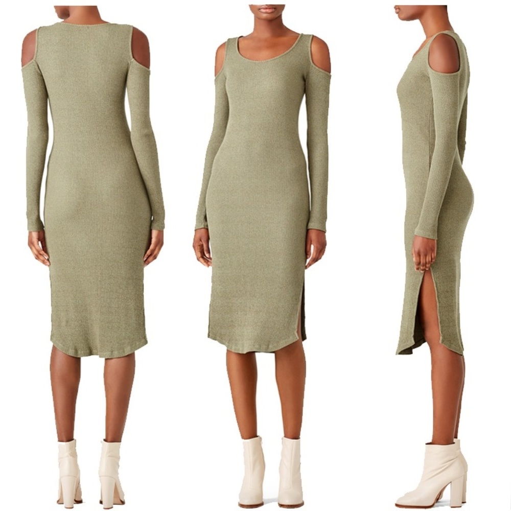 Monrow: Army Ribbed Dress